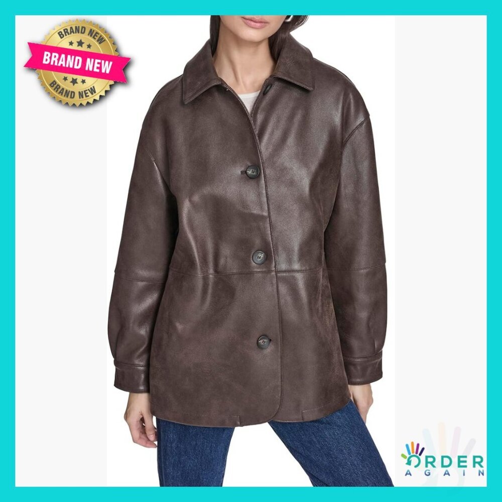 Faux Leather Blazer Relaxed Fit Vintage Inspired Glossy Oversized Chic